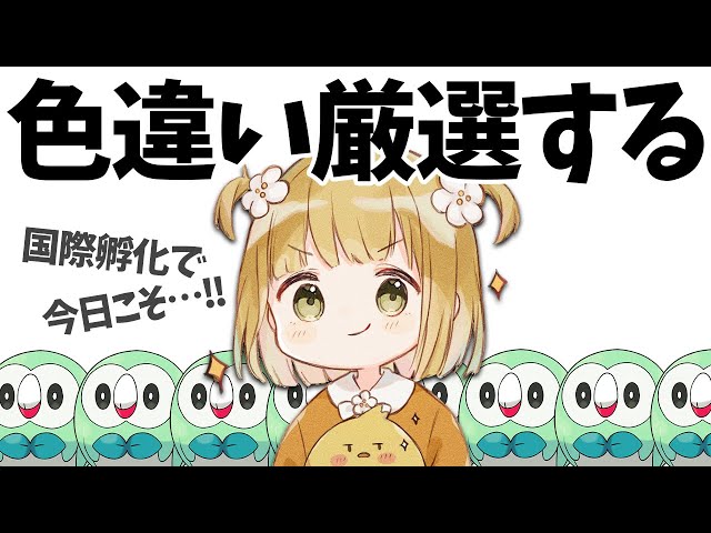 ポケモンSV】色違いモクロー孵化厳選🌿今日こそ出会う…！with 雑談