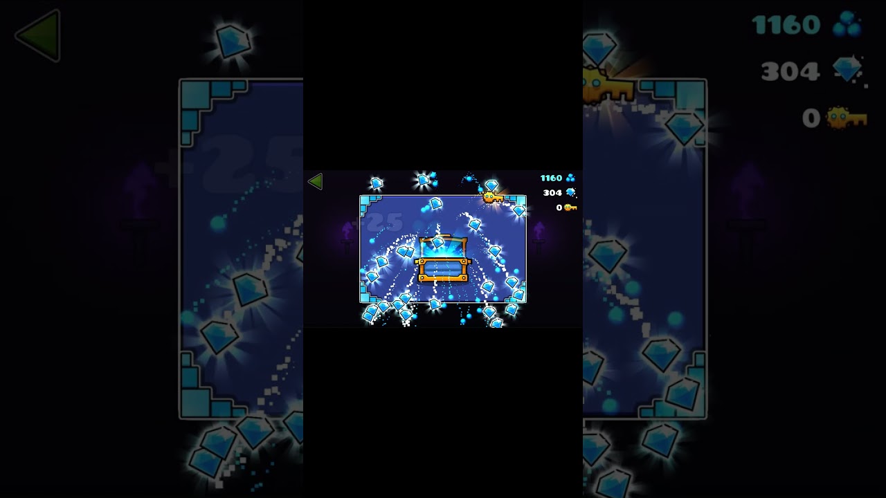 How to open the gold chest in geometry dash!
