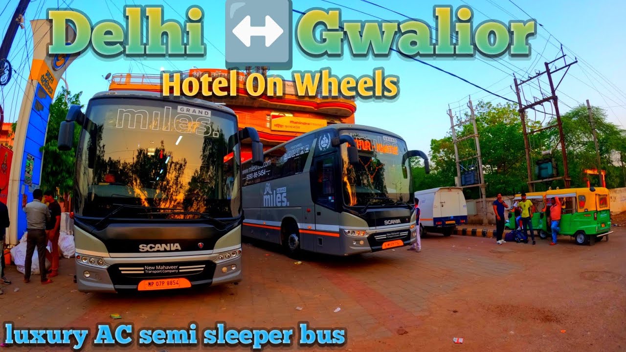 Miles travels scania malti Axle luxury AC Sleeper bus // 