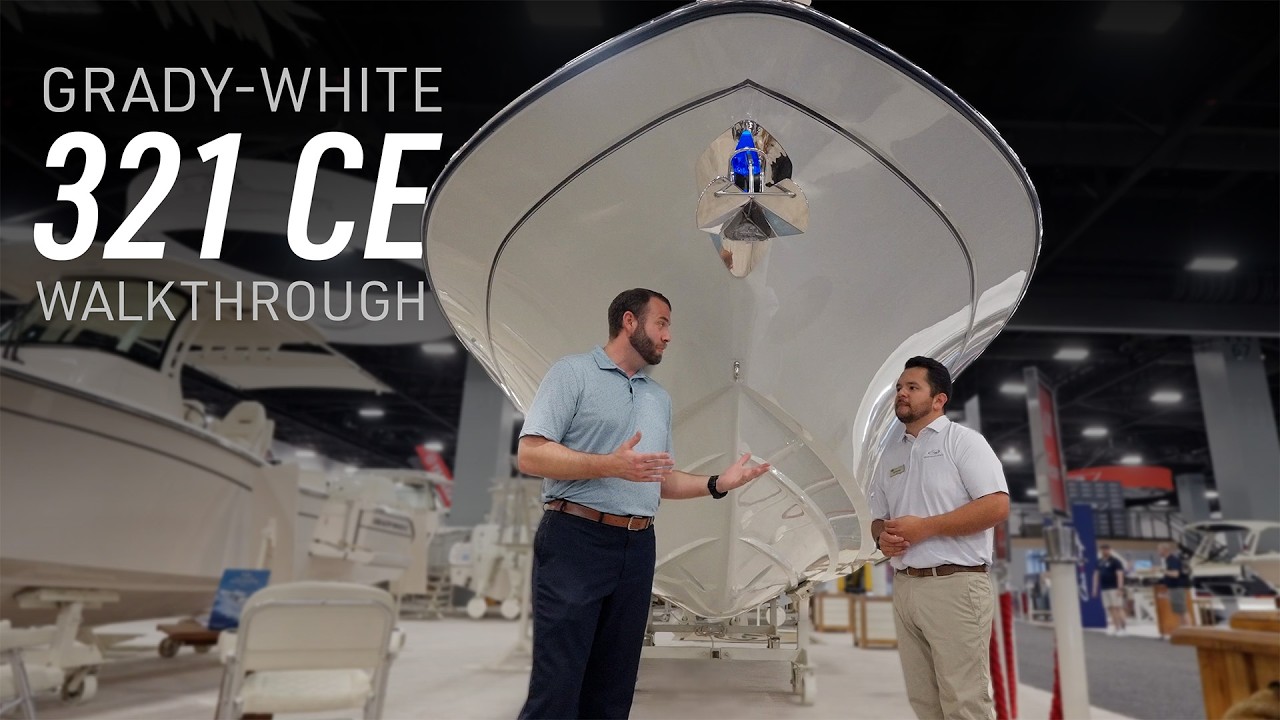 Take a walk through Grady-White’s new 321 Coastal Explorer with Christian Carraway and JB Pearsall