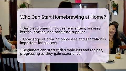 Who Can Start Homebrewing at Home? | The Pint Guy