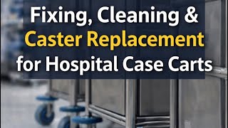 Fixing, cleaning and casters replacement for hospital case carts