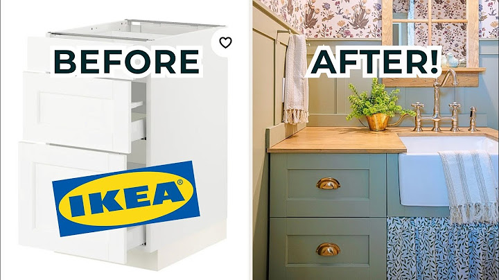 We Created a Cozy Cottage Bathroom Using an IKEA *Kitchen* Cabinet Hack!
