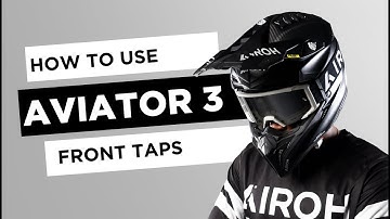 AIROH AVIATOR3 OFF-ROAD HELMET FRONT TAPS ASSEMBLY AND DISASSEMBLY VIDEO TUTORIAL