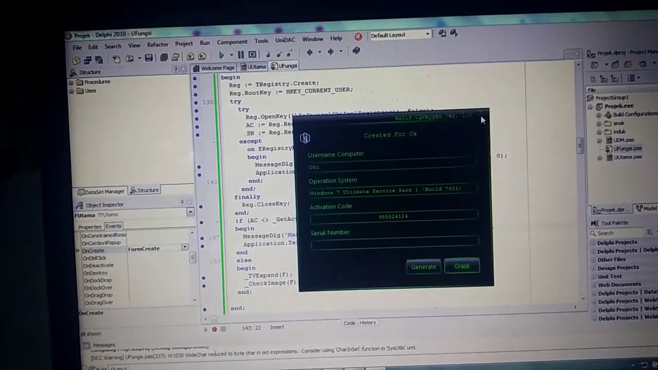 Simple protection on your delphi program (Perlindungan sederhana pada ...