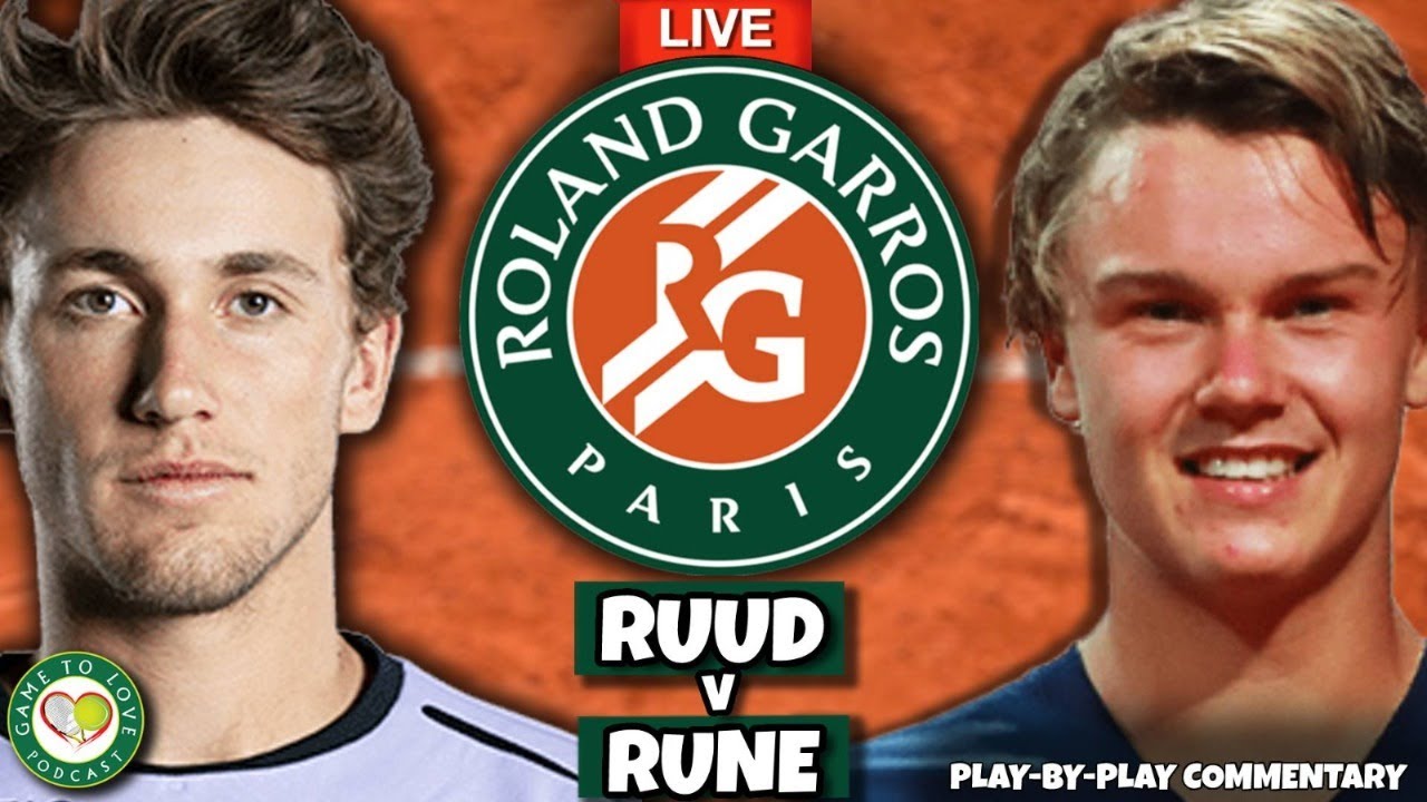 RUUD vs RUNE French Open 2022 Quarter Final LIVE Tennis Play-by-Play GTL Stream