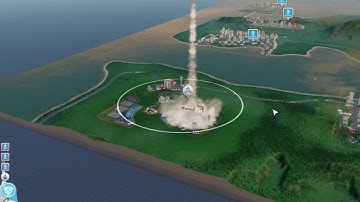 SimCity Space Center Construction Complete.
