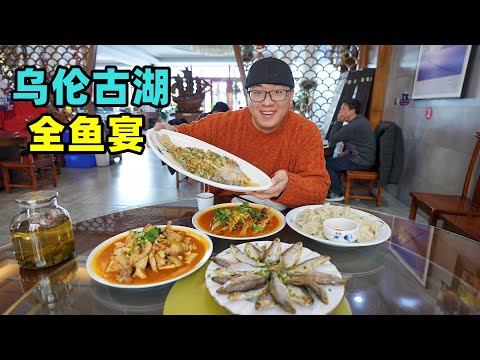 新疆乌伦古湖全鱼宴,狗鱼炖豆腐,红烧五道黑,阿星吃鲢鱼饺子Whole Fish Feast in Wulungu Lake, Xinjiang Episode cover
