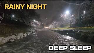 Cherry Blossom Rain Night 🌸 8 Hours Flowing Water for Deep Sleep & Calm Mind