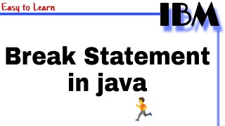 Break Statement in Java Class 40 || What is a Control Statement