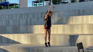 Fake drop (arms up) → soft landing (flat ground) screenshot 4