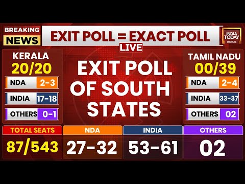 Live: South States Exit Poll Live | Lok Sabha Exit Poll Live | India Today Live | Exit Poll 2024