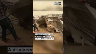 WATCH: “Tents Fall Down” Sandstorm Batters Gaza Camps In Wild Winds | Palestine