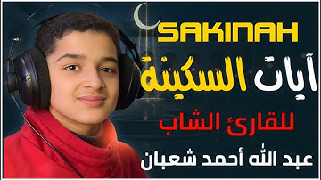 آيات السكينة والطمأنينة لدفع القلق والهموم | القارئ عبد الله شعبان | AYAT OF TRANQUILITY