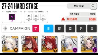 Nikke 27-24 Hard Stage 615k