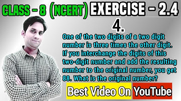 One of the two digits of a two digit number is three times the other digit. If you interchange