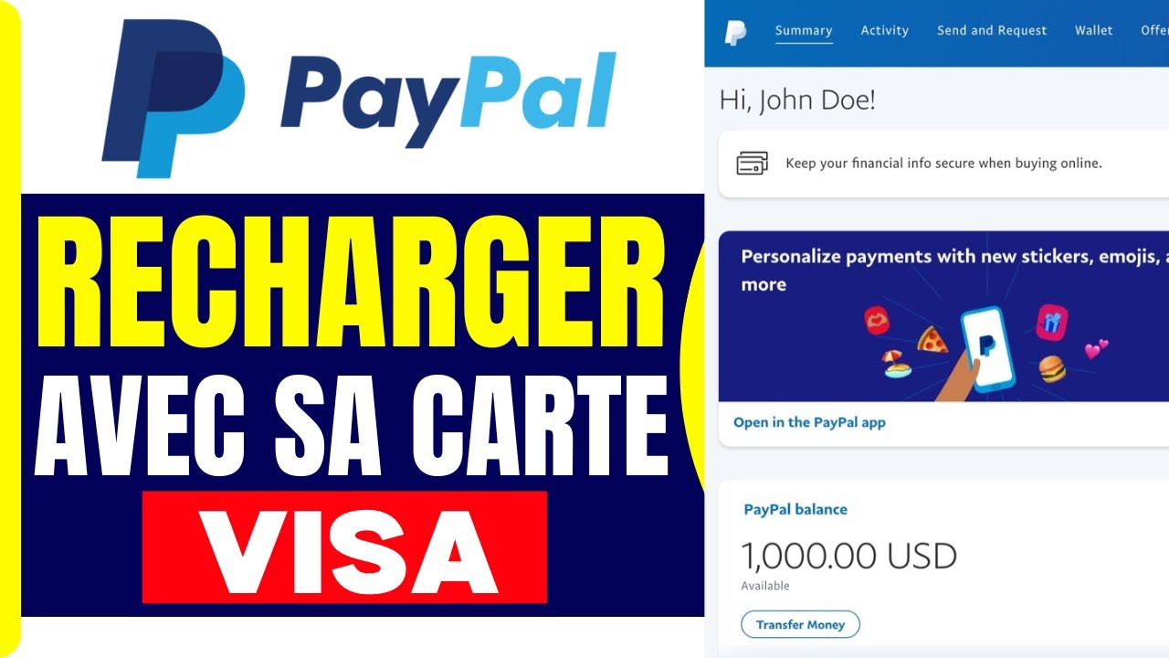 Comment Recharger Son Compte Paypal Avec Sa Carte Visa ( En 2025