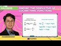 Derivative of Logarithm in Filipino | Calculus | Paano?