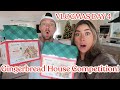 VLOGMAS DAY 4: Gingerbread House Competition &amp; Cook with Us!