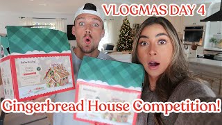 VLOGMAS DAY 4: Gingerbread House Competition &amp; Cook with Us!
