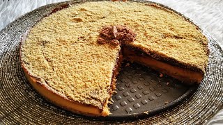 حلا البسكوت والكريم كراميل حلا بارد بدون فرن Biscuits and cream caramel dessert