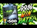 INSANE 99% WIN RATE MEGA LADDER DECK!! +500 TROPHIES IN ONE HOUR!