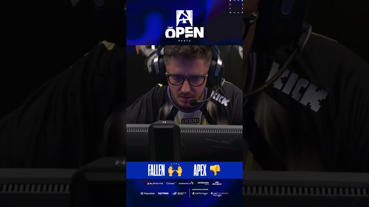 Porto crowd might like FalleN better than apEX... 🤔