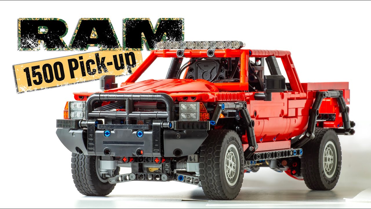 RAM 1500 Pick-up Truck made from Lego TECHNIC - YouTube