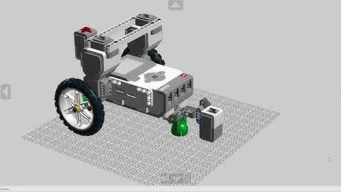 Сборка базового робота для движения по линии. #lego