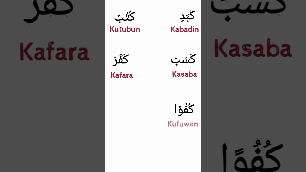 Practice Arabic Words 