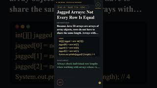 Day 18 Pt 7/10: Jagged Arrays: Not Every Row Is Equal #Shorts