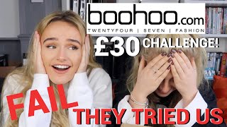 DID BOOHOO PRANK US?! | £30 OUTFIT CHALLENGE | SYD AND ELL