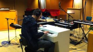 Recording mellotron for Somewhere in the future
