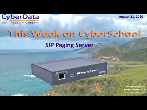 CyberSchool - SIP Paging Server