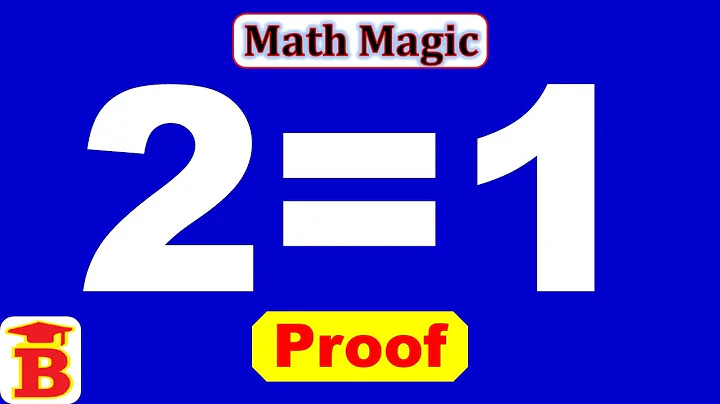 2 = 1 Proved / Math Magic