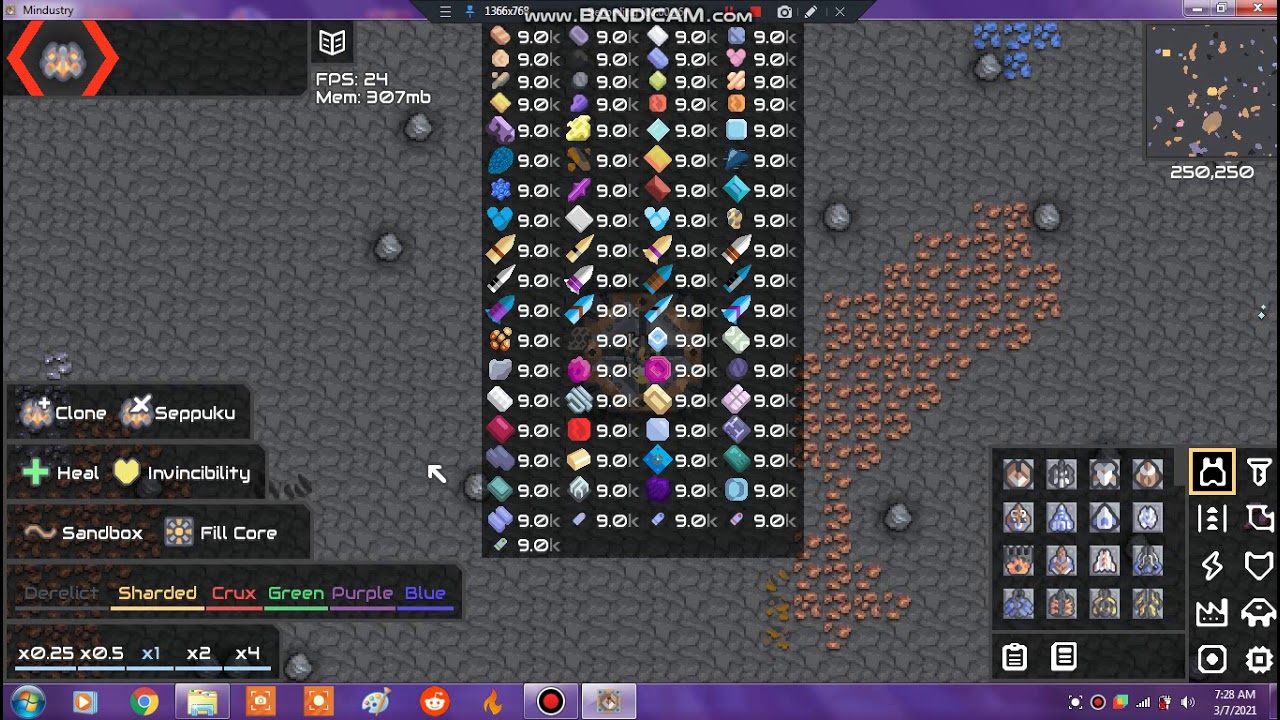 Mindustry Fill Core - MEEPofFaith Testing Utilities