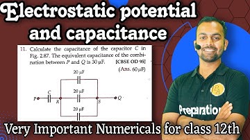 Pfp-11 electrostatic potential capacitance :calculate the capacitance of the capacitor C in fig.2.87