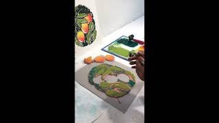 Blend Rolls + Selective Printing Techniqes with Speedball Demo Artist Eliana Rodriguez