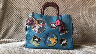 Her Purse Palace | COACH Space Rogue with Patches - YouTube