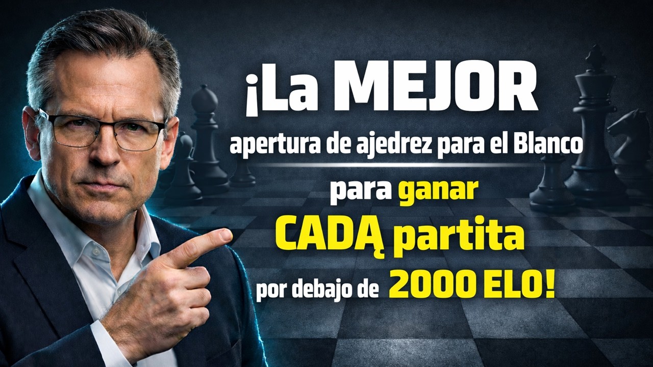 ¡La MEJOR apertura de ajedrez para el Blanco para ganar CADA partida por debajo de 2000 ELO!