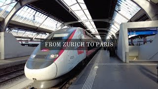 From Zurich🇨🇭 to Paris 🇫🇷 with train 1st class