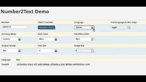 Convert any Number 2 Text (PHP Version)