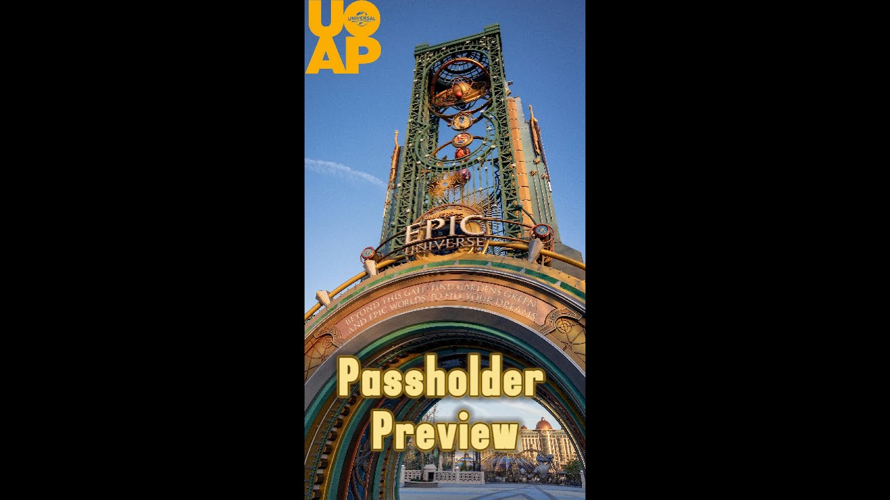Epic Universe Passholder Preview Walking Tour | Full Park Atmosphere in VERTICAL 3K 60FPS