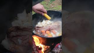 Be right back, chopping some vegetables ??? #fy #outdoor #asmr #firekitchen #cooking #firefreaks