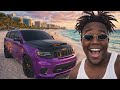 TRACKHAWK IN MIAMI 🌴 DRAG RACING ON A CUSTOM MAP