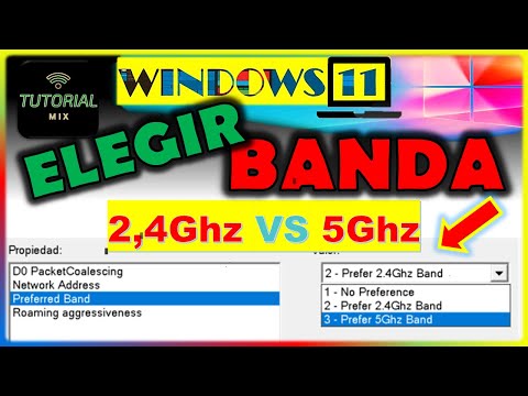 Cómo cambiar la banda preferida (2,4 GHz o 5 GHz) para adaptadores de red inalámbricos