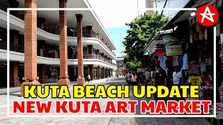 New Kuta Art Market and Kuta beach today