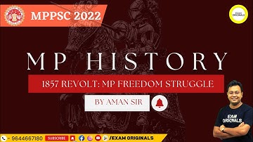 History of MP : Revolt of 1857 Participation of MP and its Impact | By AMAN SIR| MPPSC Exam