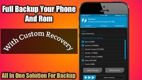 how to backup rom using twrp / twrp backup