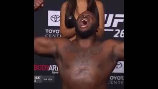 Derrick Lewis scream at weigh in